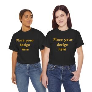 Customizable Unisex Heavy Cotton Tee - sizes XS to 5XL