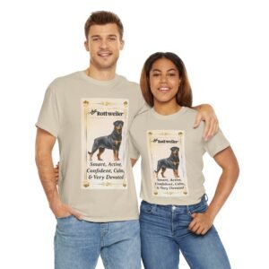 Rottweiler Tarot Pet Unisex Heavy Cotton Tee