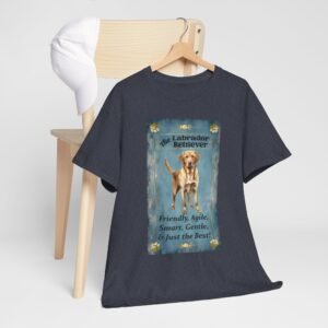 Yellow Labrador Tarot Pet Unisex Heavy Cotton Tee