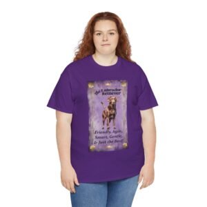 Chocolate Labrador Tarot Pet Unisex Heavy Cotton Tee