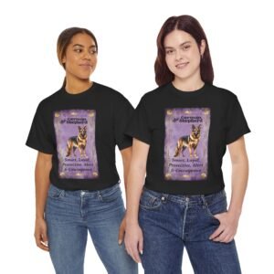 German Shepherd Tarot Pet Unisex Heavy Cotton Tee