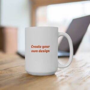 Customizable White or Black Ceramic Mug, (11oz, 15oz)